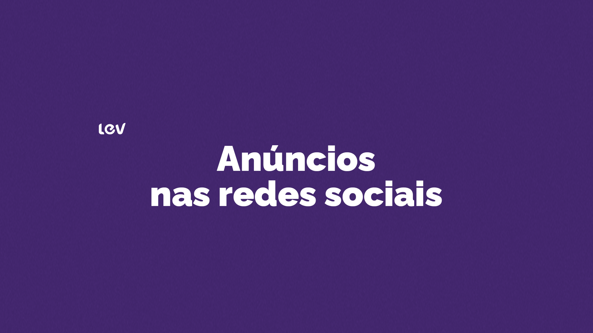 Anúncios nas redes sociais